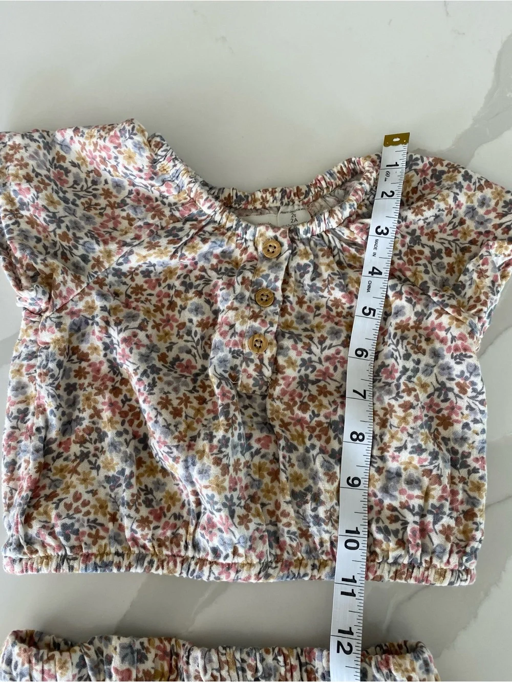 Little Planet by Carter's Girls 2T Floral 2pc Top & Skirt organic Cotton Set